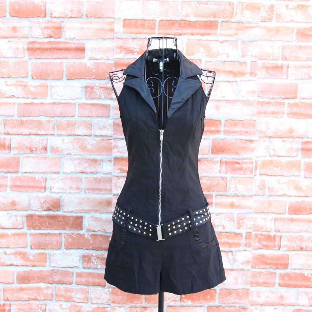 DO & BE Black Romper Jumpsuit Overall Playsuit